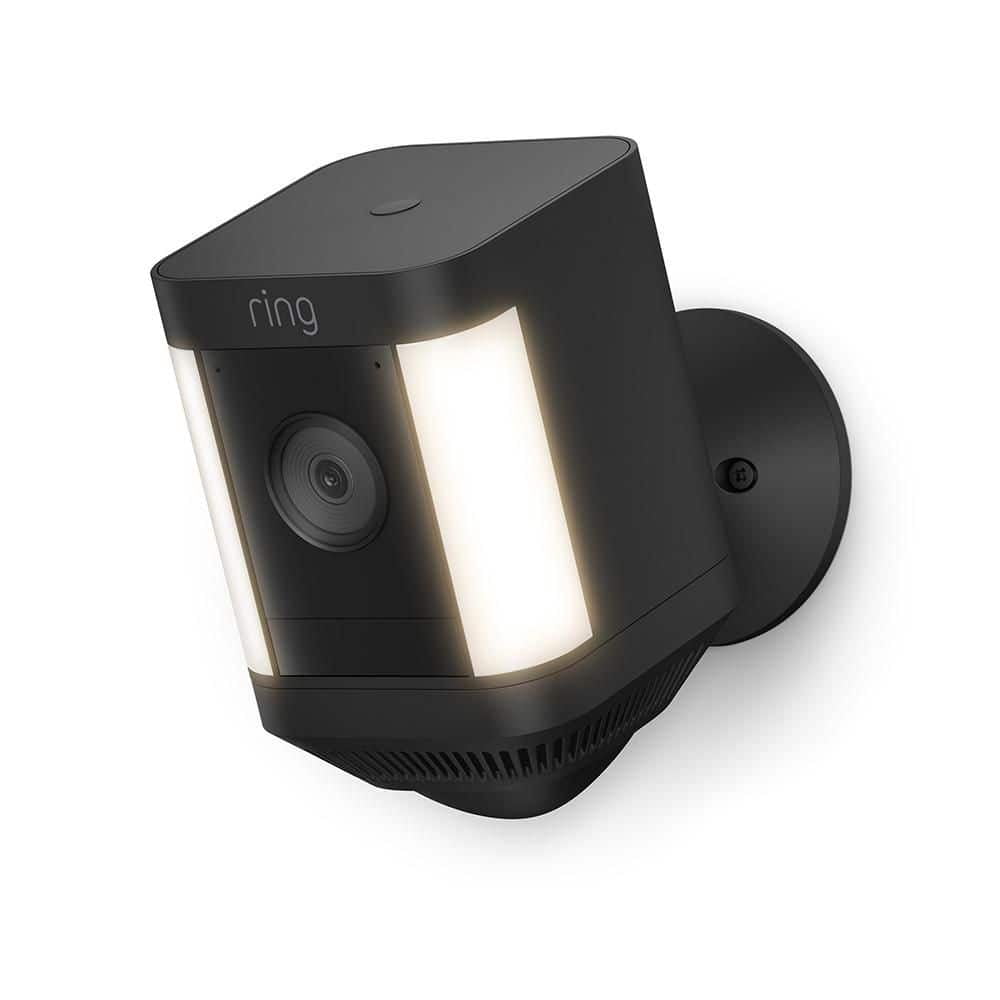 Spotlight Cam Plus, Battery – Smart Security Video Camera with LED Lights, 2-Way Talk, and Color Night Vision (Black)