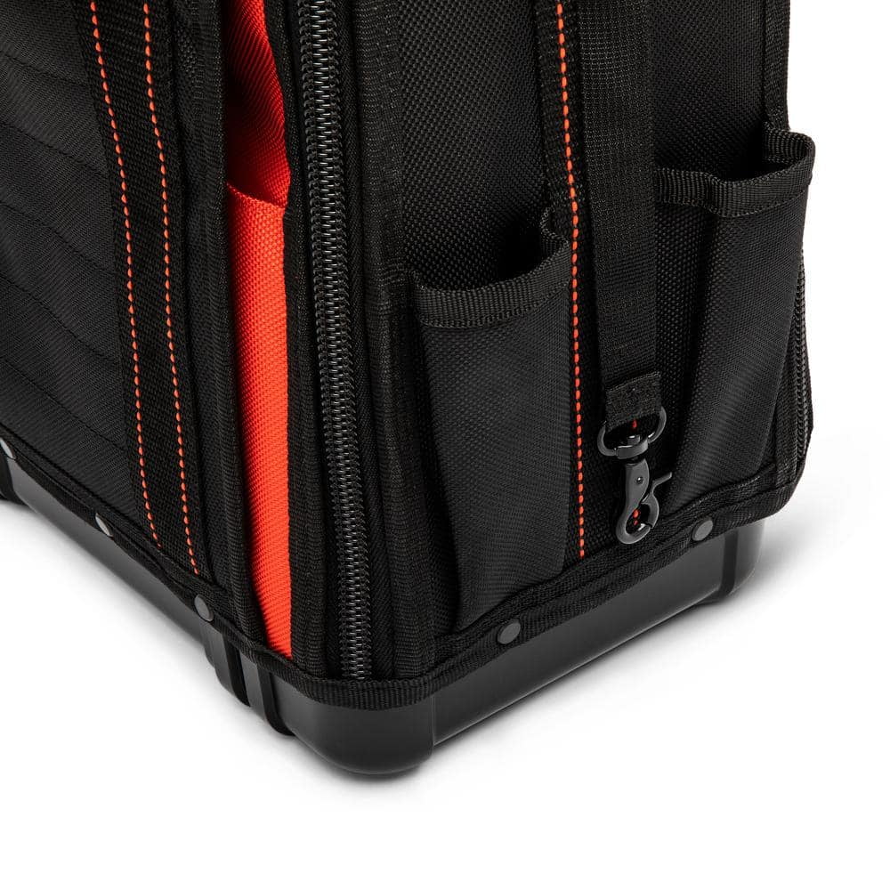 14 in. Tradesman Tool Backpack – Heavy-Duty 1680D Polyester with 43 Pockets