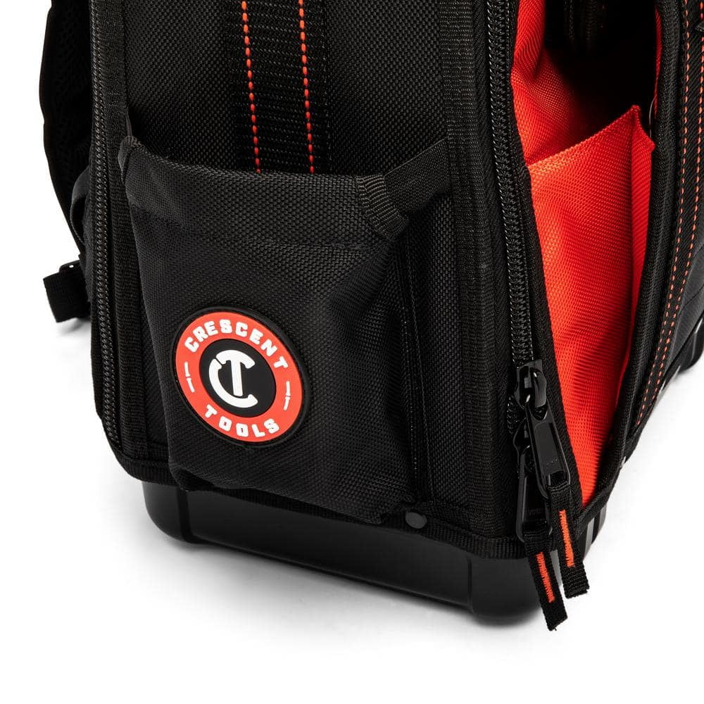 14 in. Tradesman Tool Backpack – Heavy-Duty 1680D Polyester with 43 Pockets