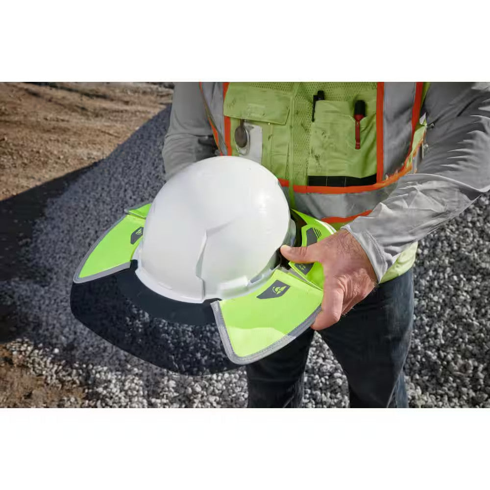 BOLT Outdoor Sun Visor – Yellow High Visibility Tinted Brim with 360° UV Protection