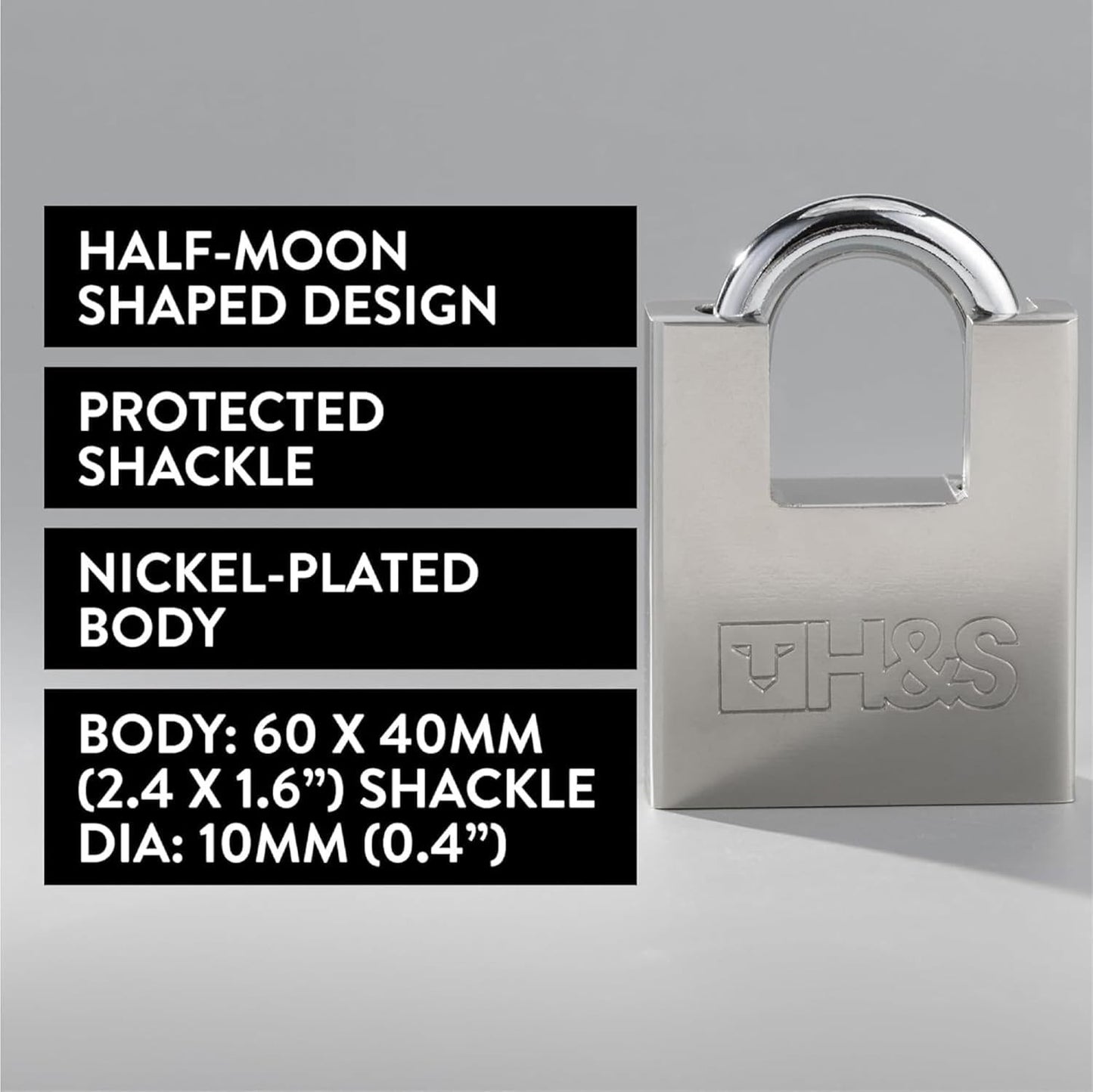 Heavy Duty 60mm Security Padlock with 5 Keys | Weatherproof Alloy Steel Lock