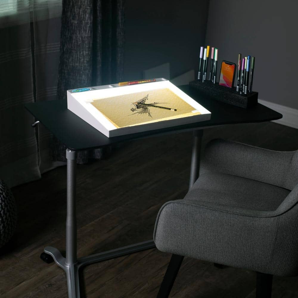 LightTracer 2 LED Lightbox | Large 18"x12" Slanted Surface for Tracing, Drawing & Sewing | Artograph 25375