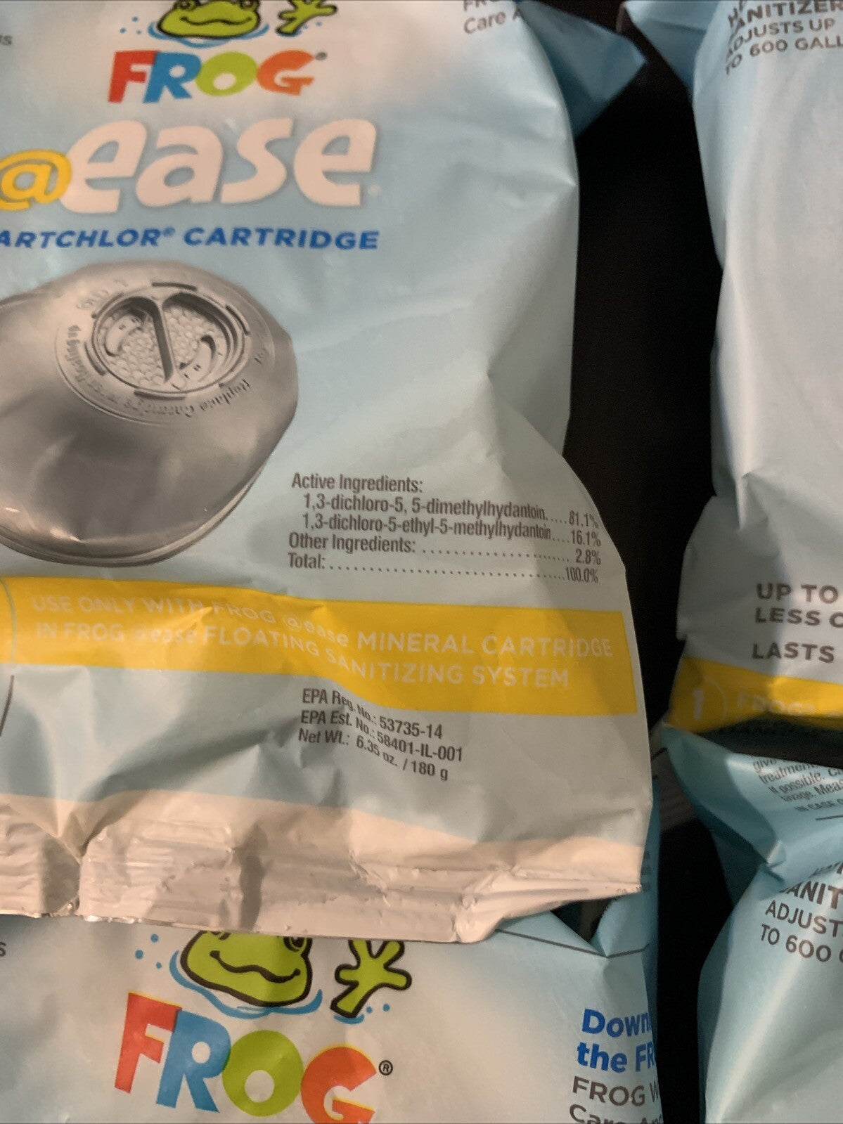 FROG @Ease Floating Replacement SmartChlor Cartridge – 6 Pack Spa & Hot Tub Sanitizer Cartridges