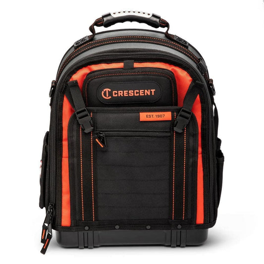 14 in. Tradesman Tool Backpack – Heavy-Duty 1680D Polyester with 43 Pockets