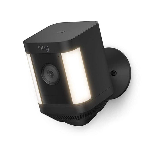 Spotlight Cam Plus, Battery – Smart Security Video Camera with LED Lights, 2-Way Talk, and Color Night Vision (Black)
