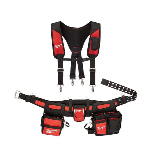 Electricians Adjustable Work Waist Tool Belt with X-Large Padded Rig | 29 Pockets, Heavy-Duty Nylon