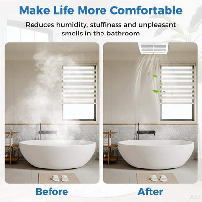200 CFM Quiet Bathroom Exhaust Fan – Energy Star Ceiling Mount Ventilation for 200 Sq. Ft.